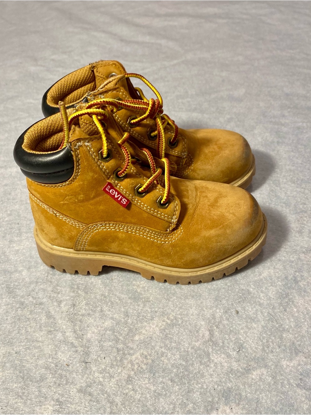 Levi's Kids Wheat/Tan Lace-Up Work Boots size 8 boys